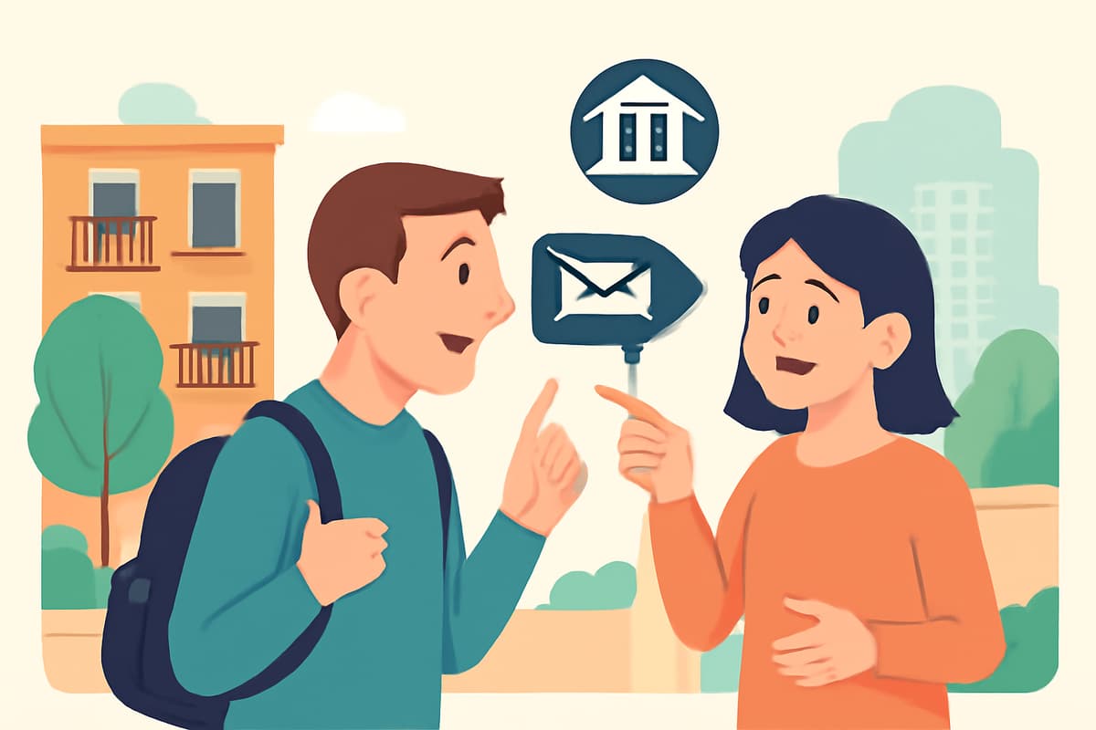 Finding the Bank and Post Office