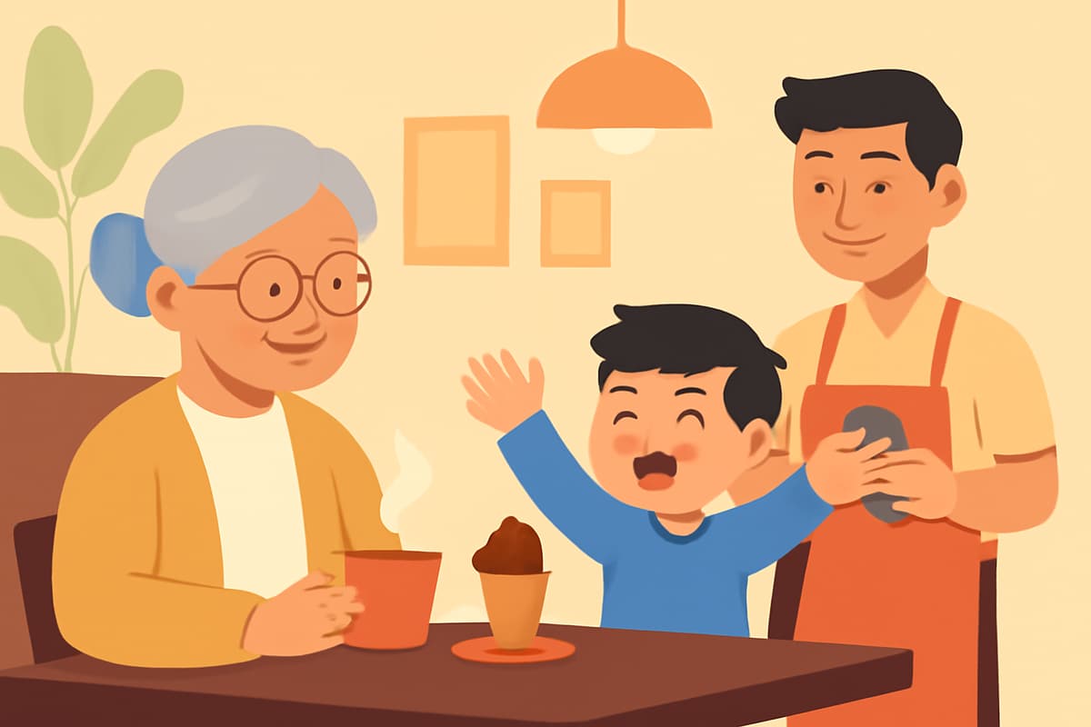 Ordering Dessert with Grandma