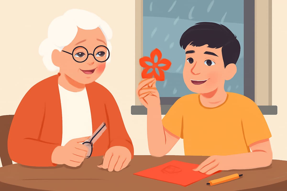 Paper-Cutting on a Rainy Afternoon