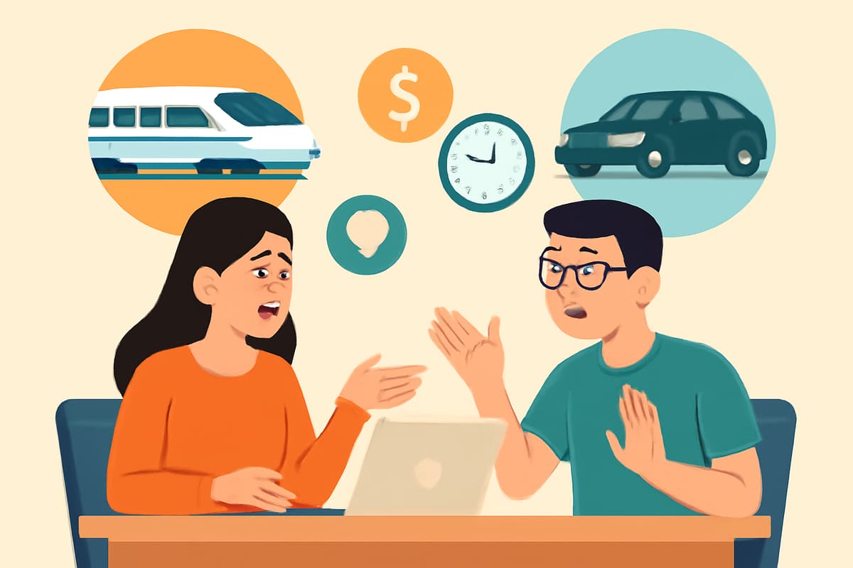 Train or Drive? Planning a Weekend Trip