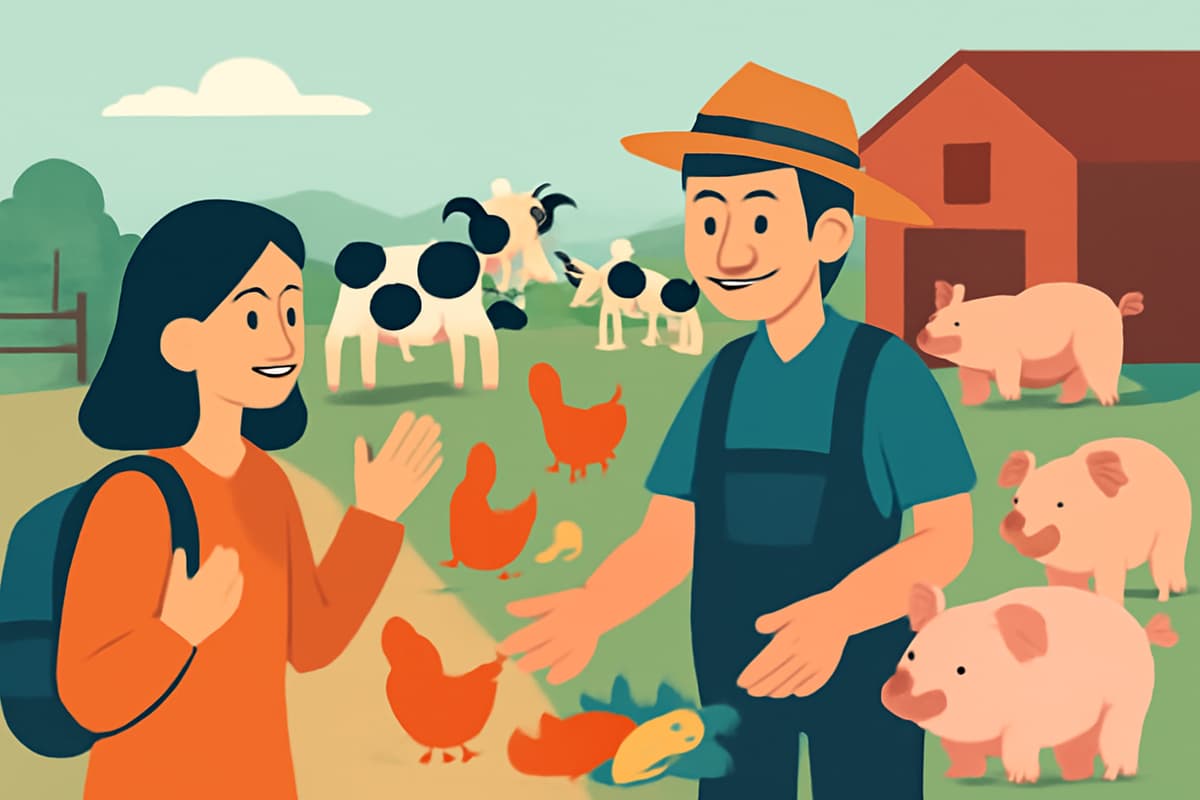 Visiting the Farm Animals
