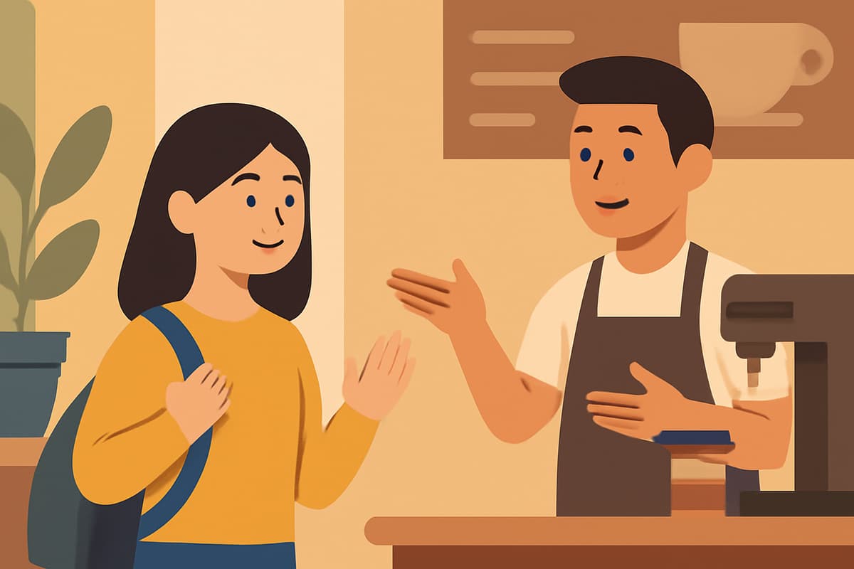 Applying for a Part-Time Job at the Cafe