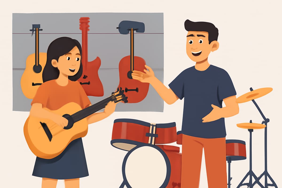 At the Music Store