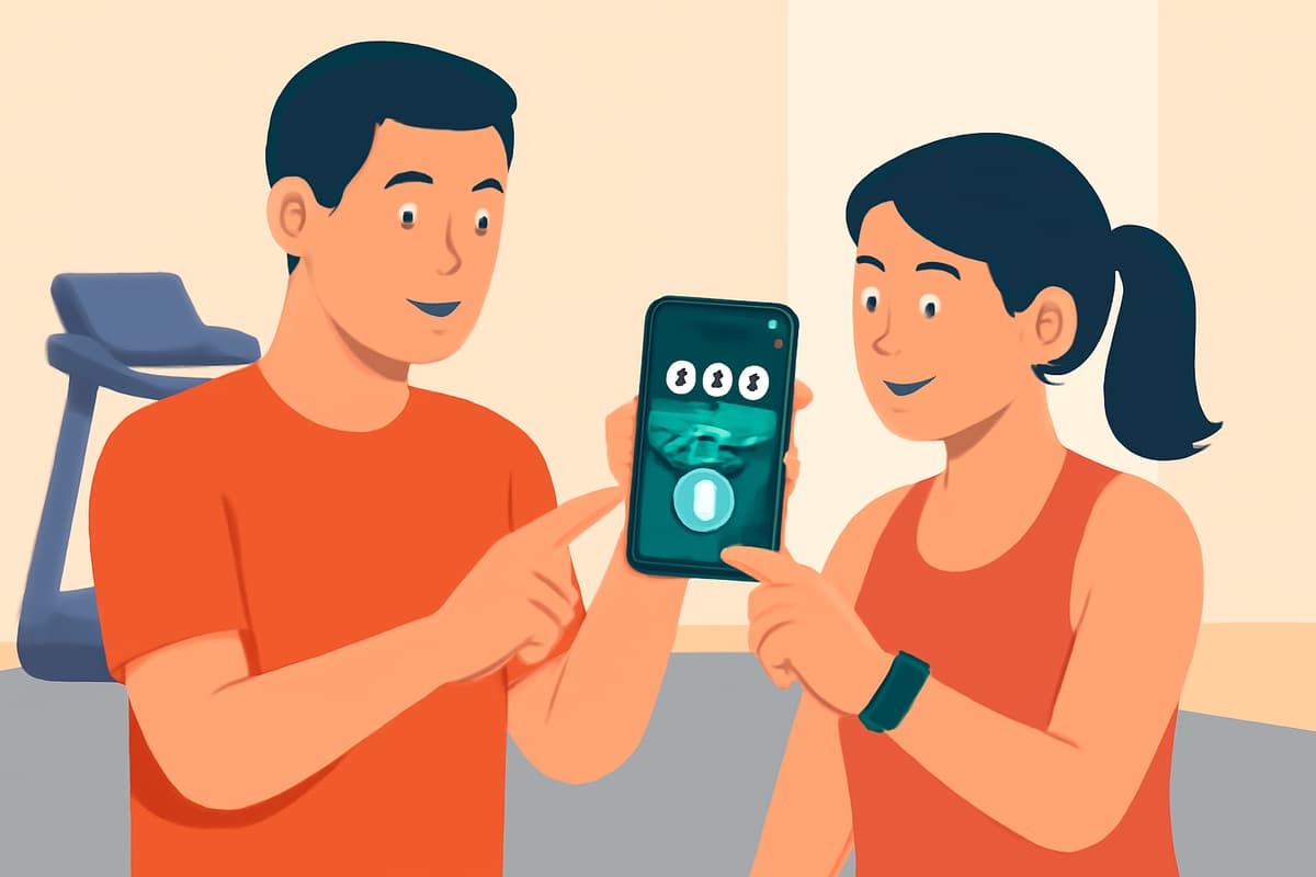 Using a Running App at the Gym