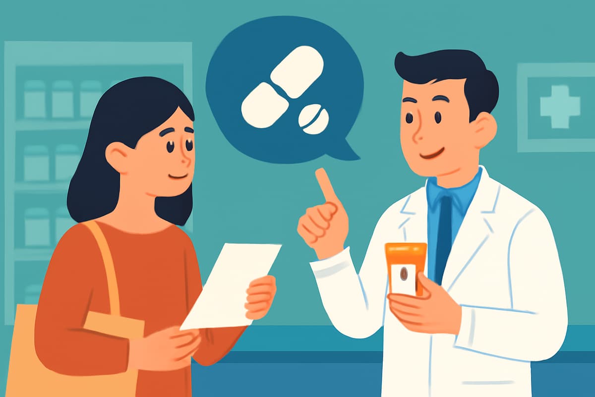 Picking Up a Prescription at the Drugstore