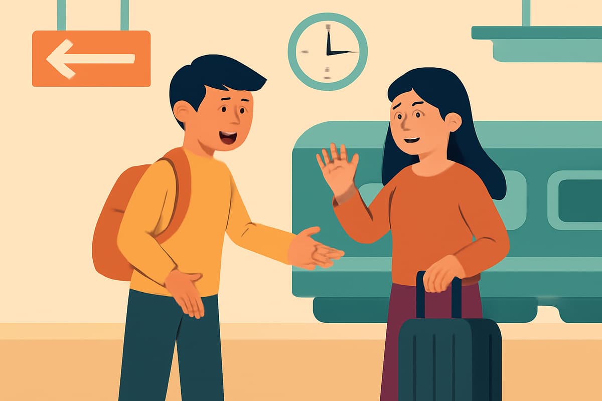 Meeting My Cousin at the Train Station