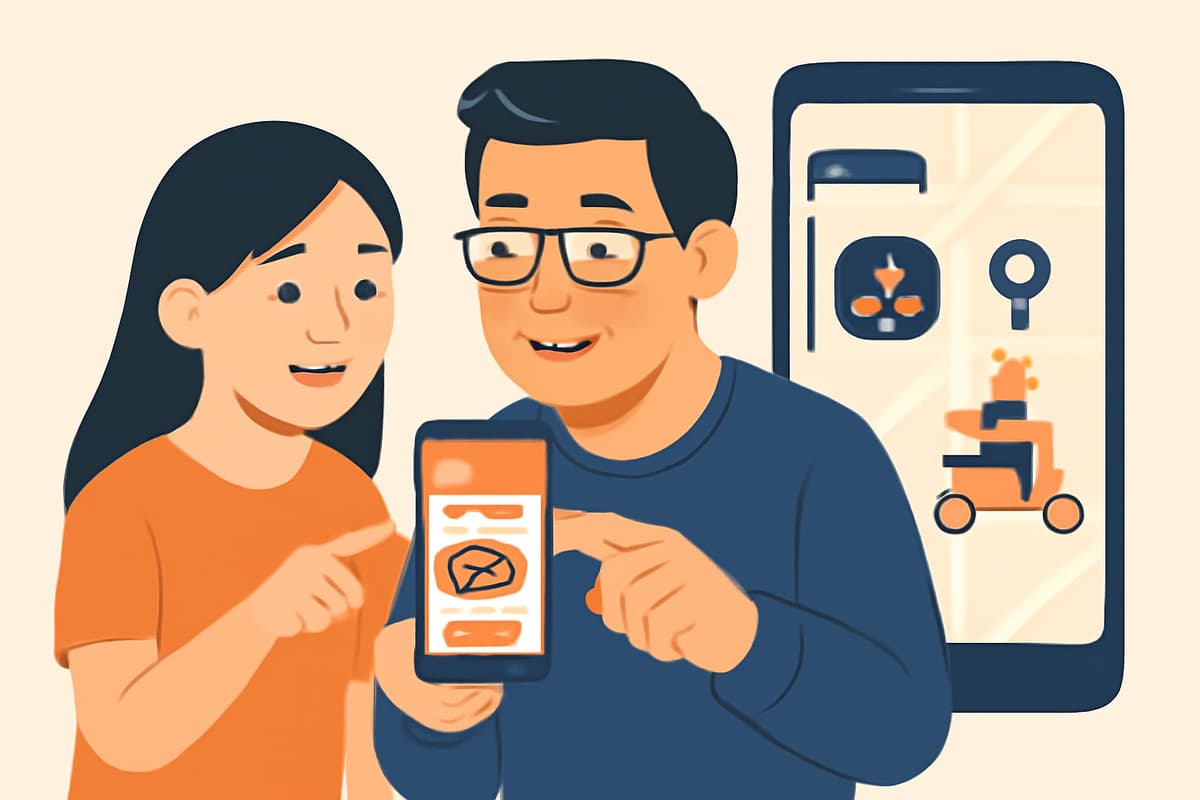 Teaching Dad to Order Food Delivery