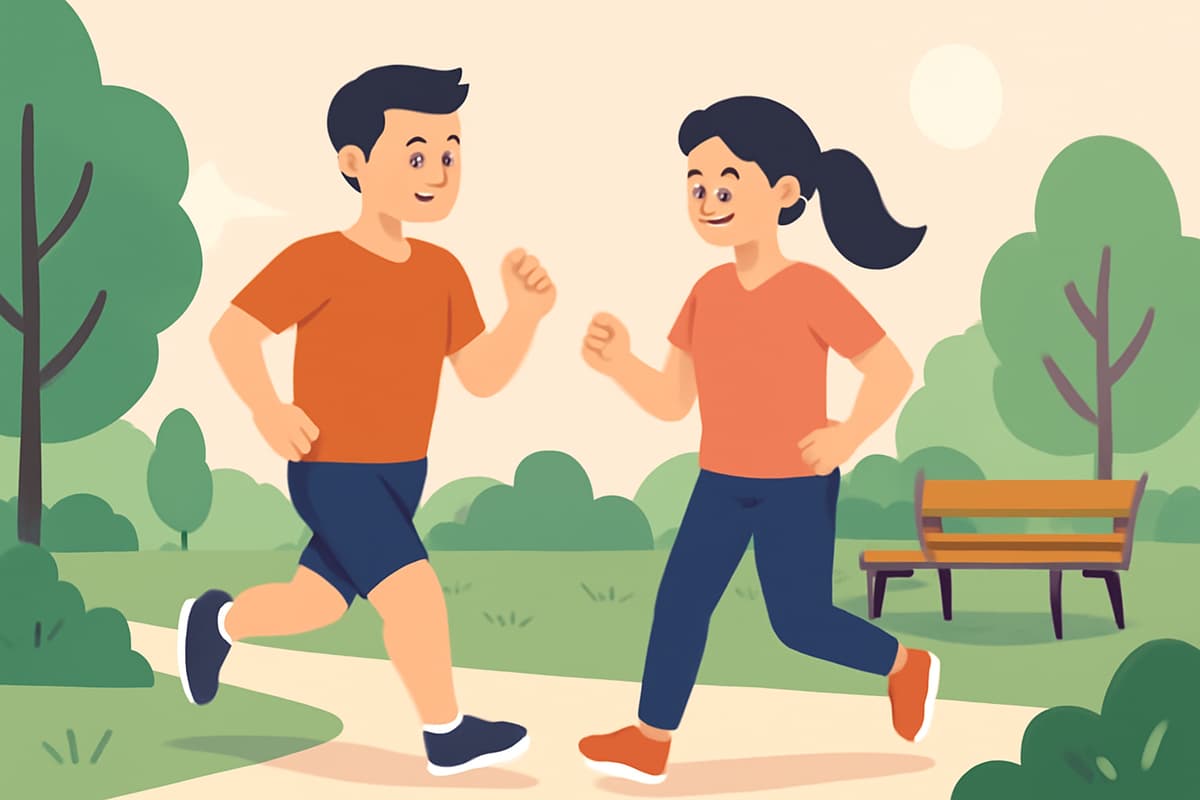 Running in the Park Together