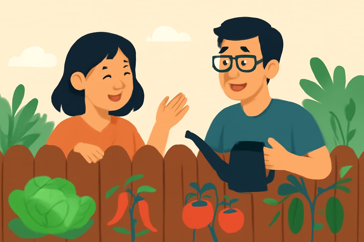 Chatting Over the Garden Fence