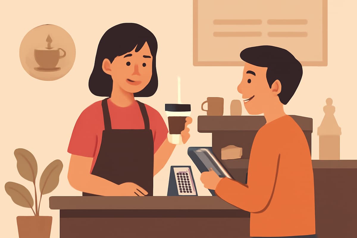 Ordering a Hot Coffee