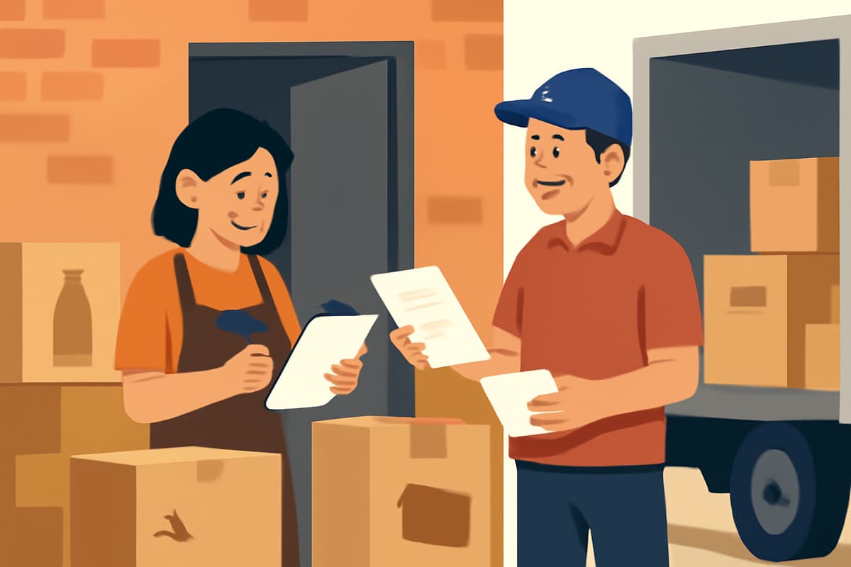 Signing for the Delivery