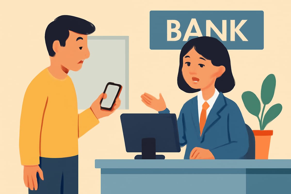 Activating Mobile Banking at the Bank