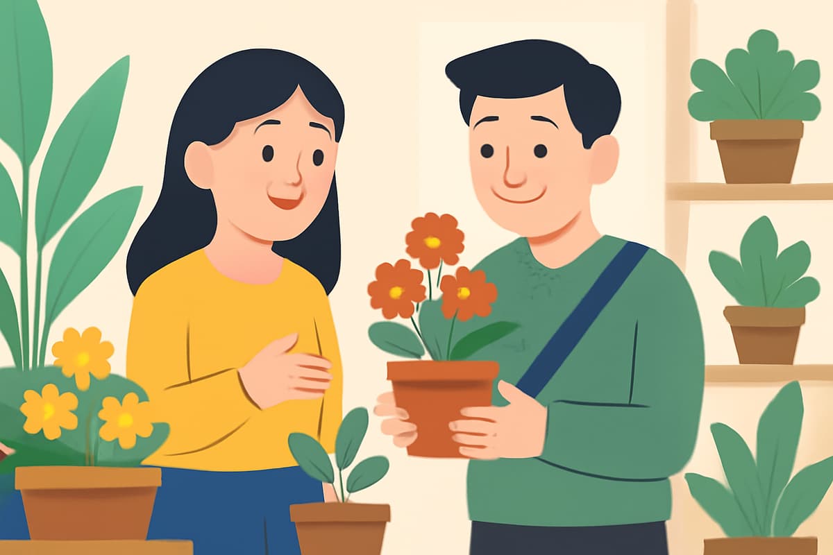 At the Flower Shop
