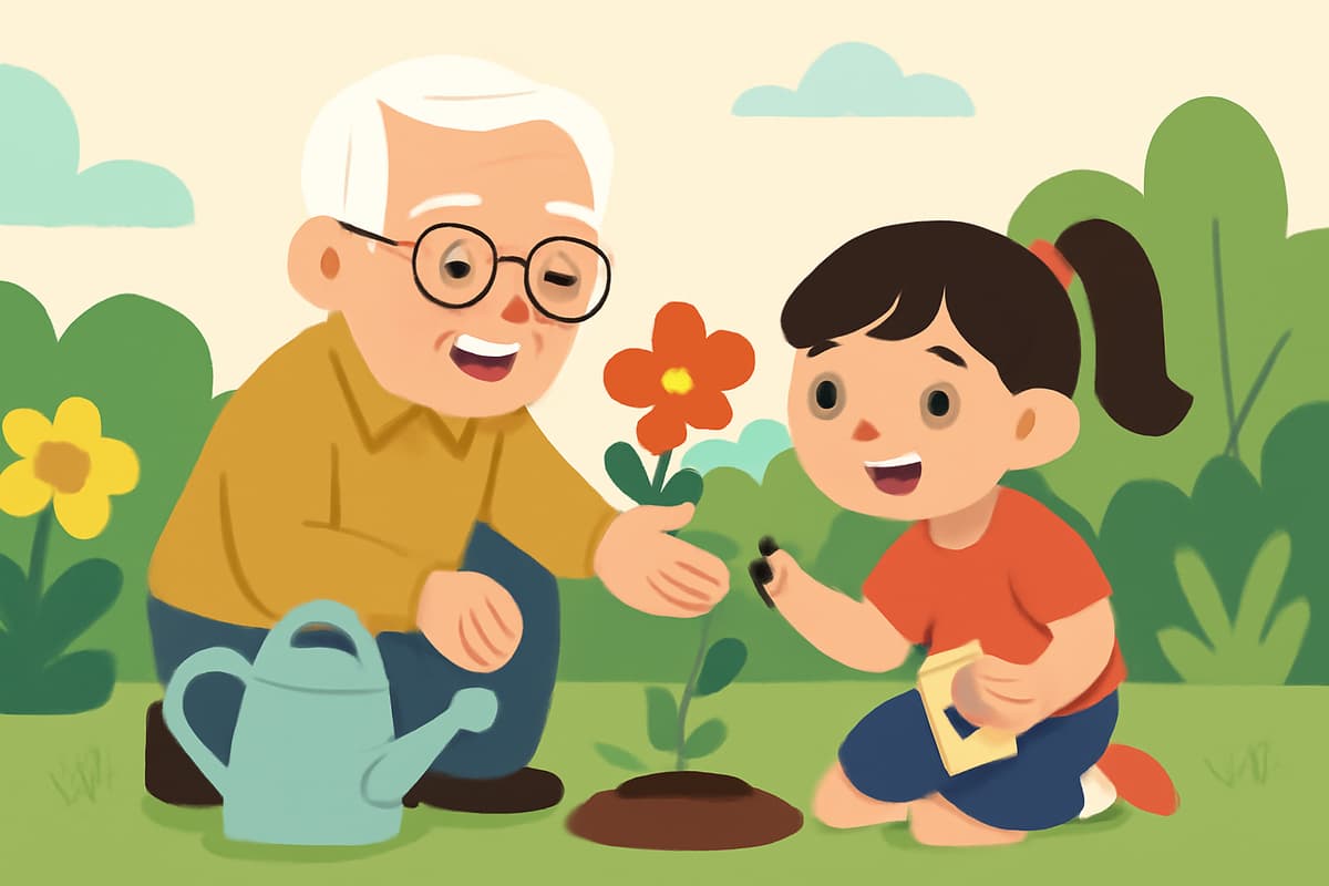 Growing Flowers in the Garden