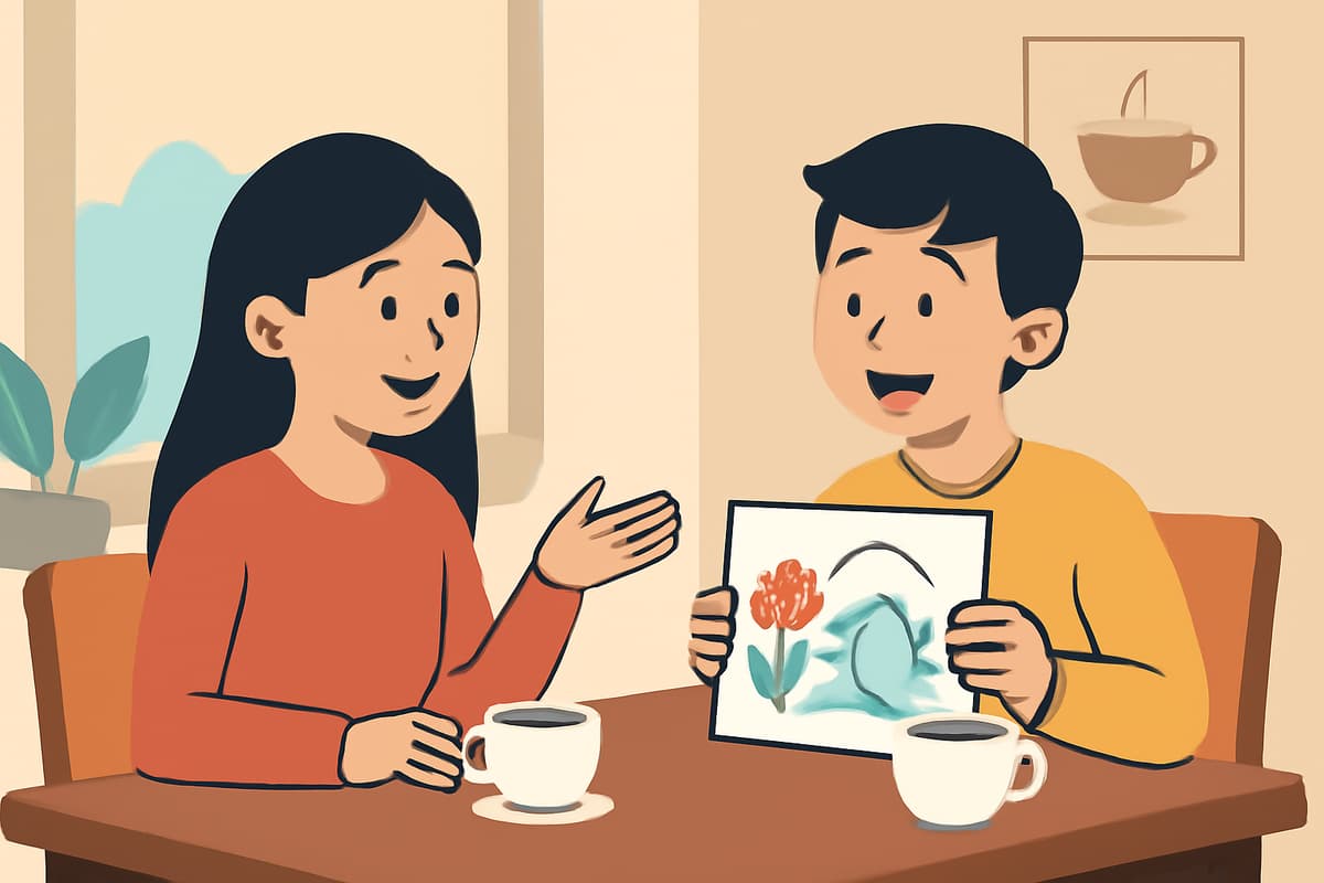 Talking About Painting at the Coffee Shop