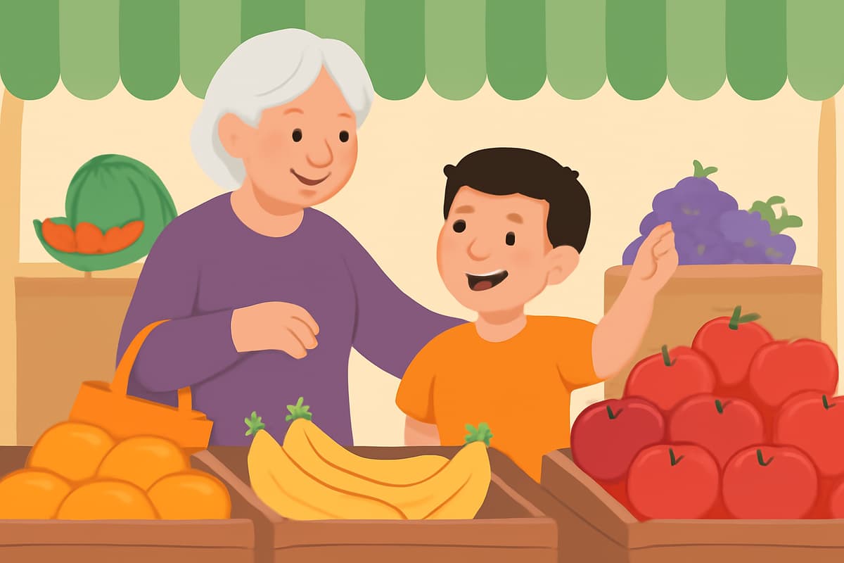 Buying Fruit with Grandma