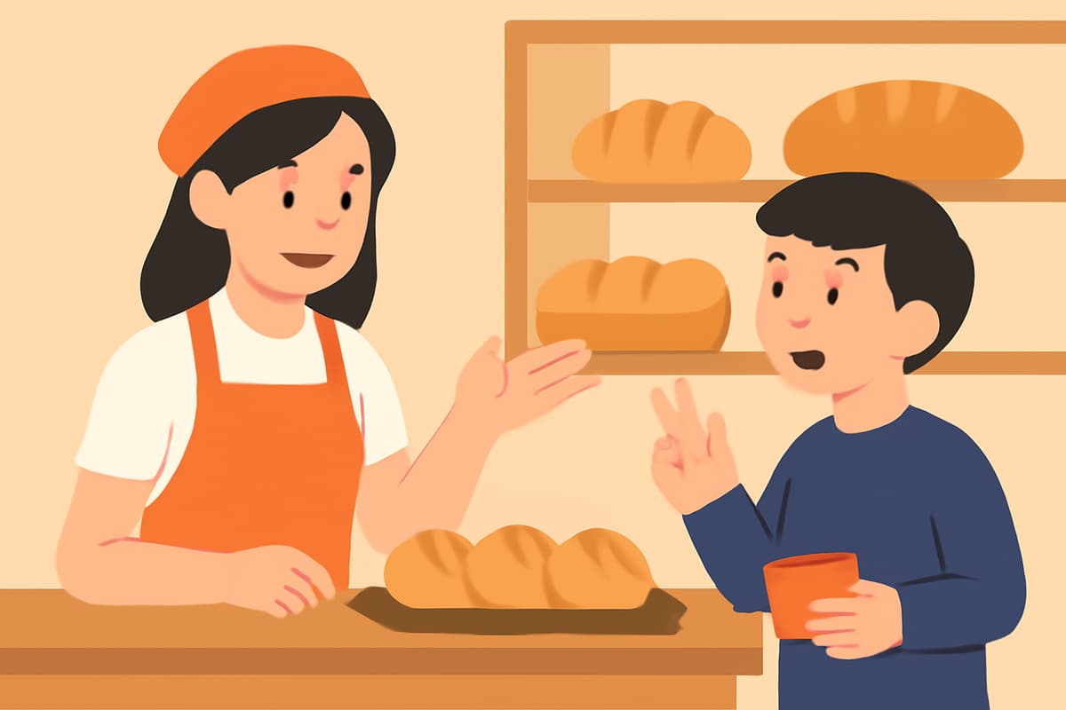Buying Bread at the Bakery