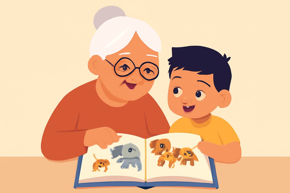 Learning Animal Names with Grandma