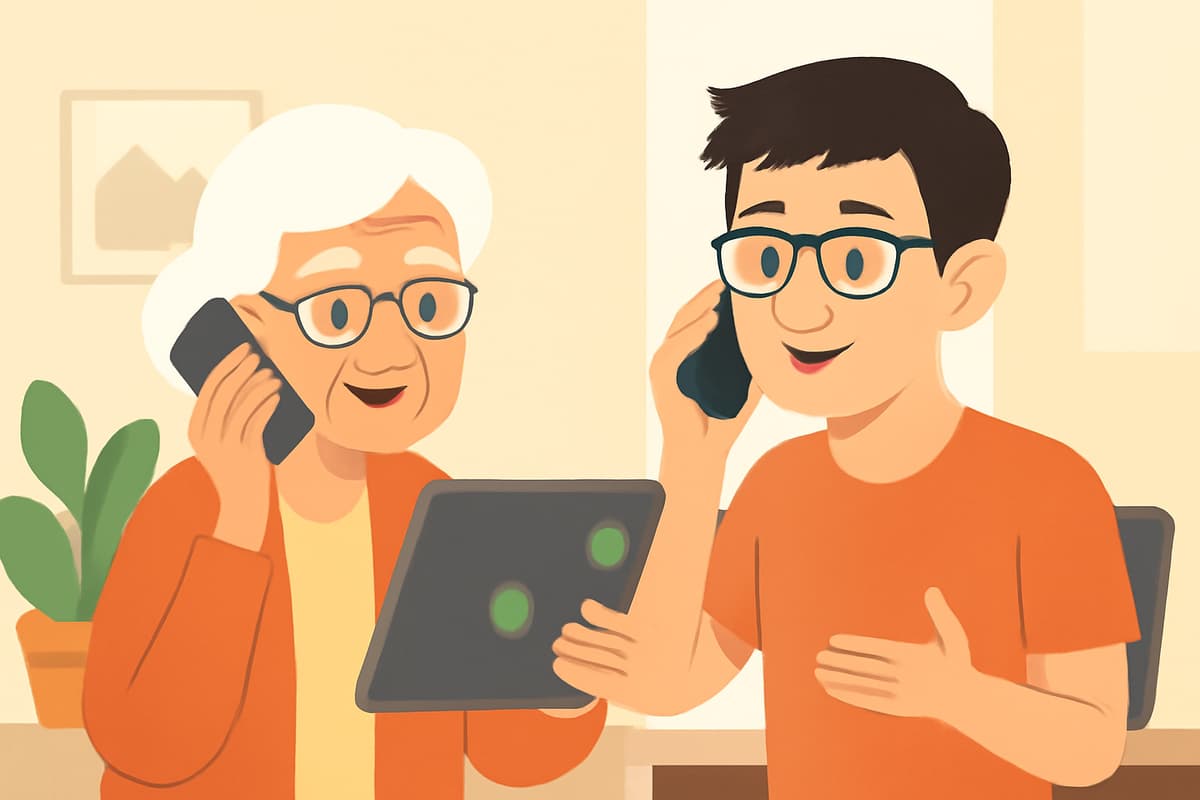Setting Up Video Chat with Grandma