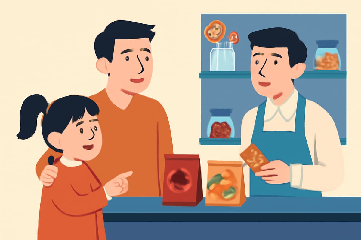 Buying Candy with Dad