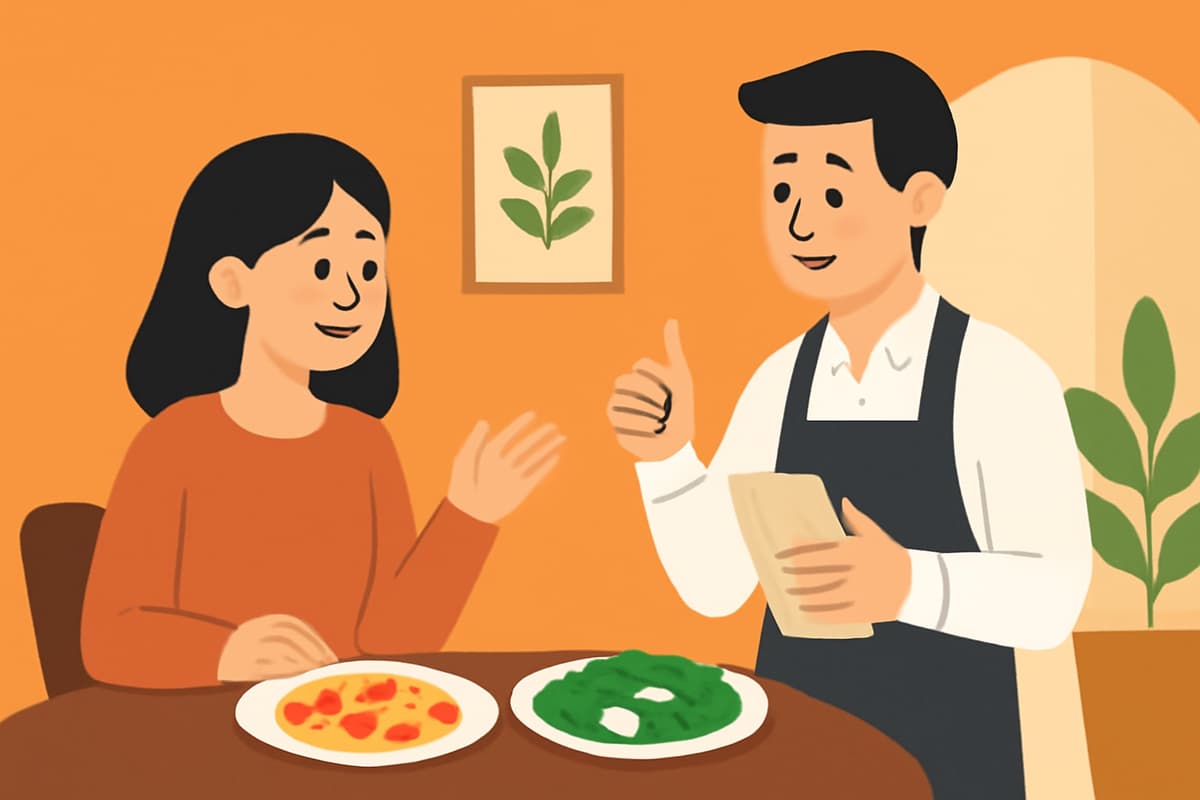 Vegetarian Dishes at the Restaurant