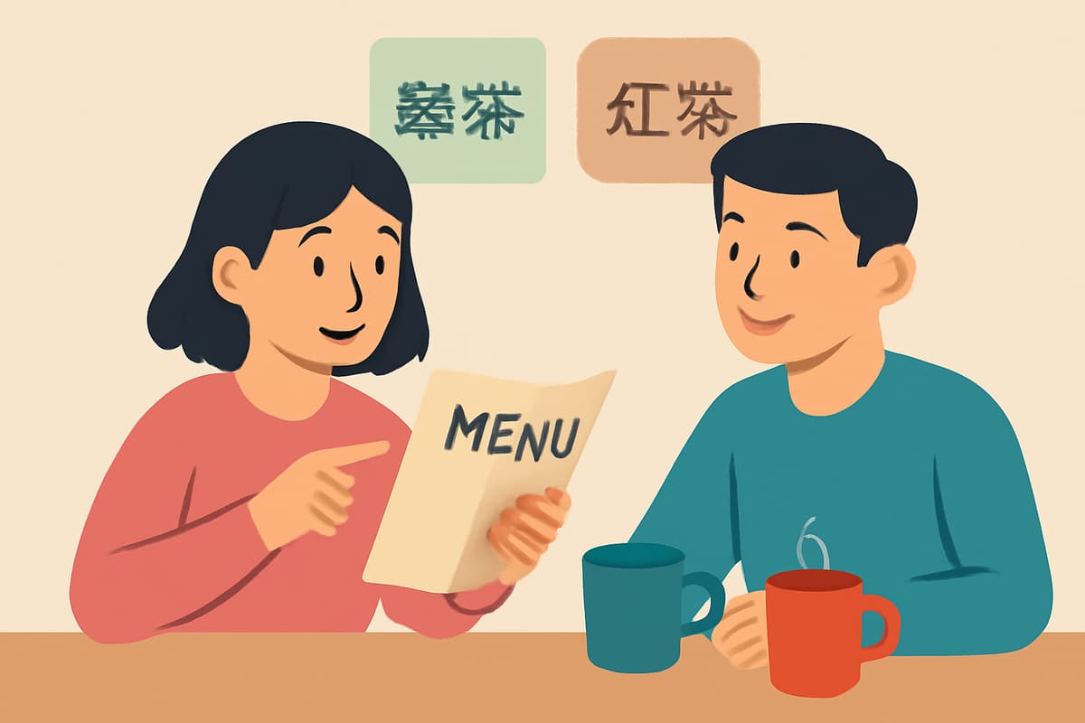 Choosing Tea at the Cafe