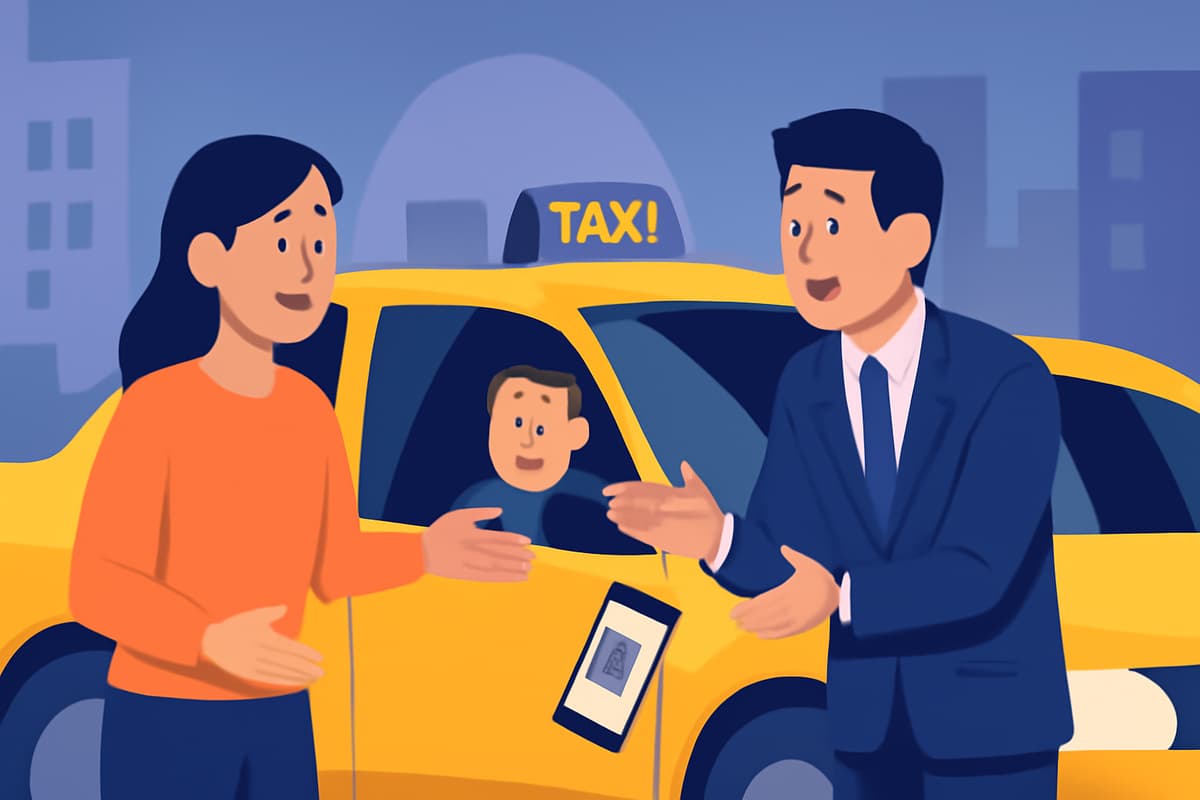 Splitting a Taxi After a Late Meeting