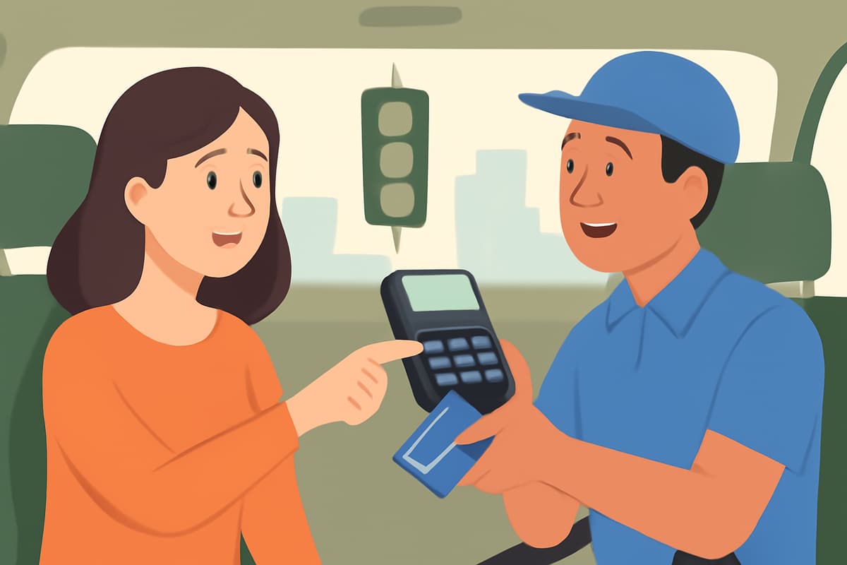 Paying the Taxi by Card