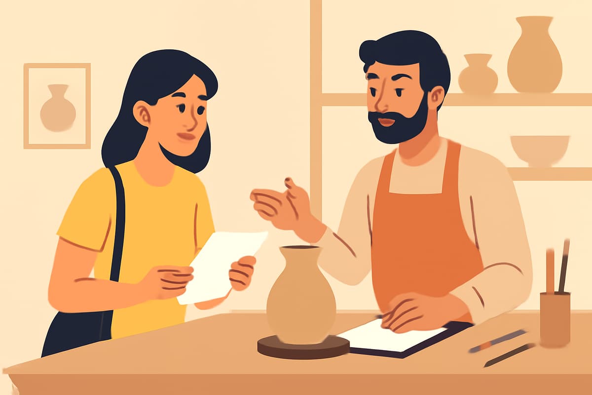 Signing Up for a Monthly Ceramics Class