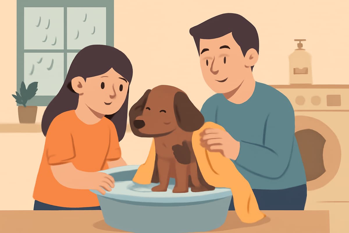 Washing the Muddy Dog