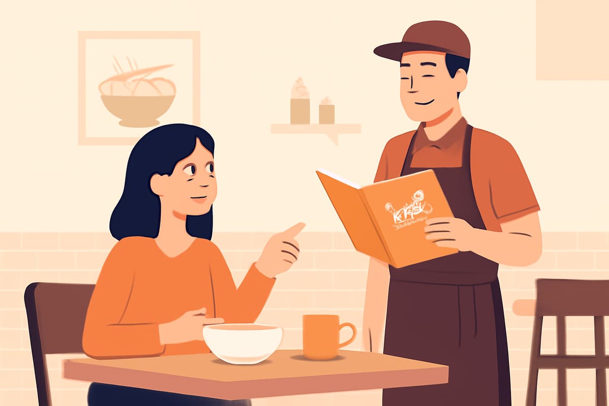Ordering Food at a Small Restaurant