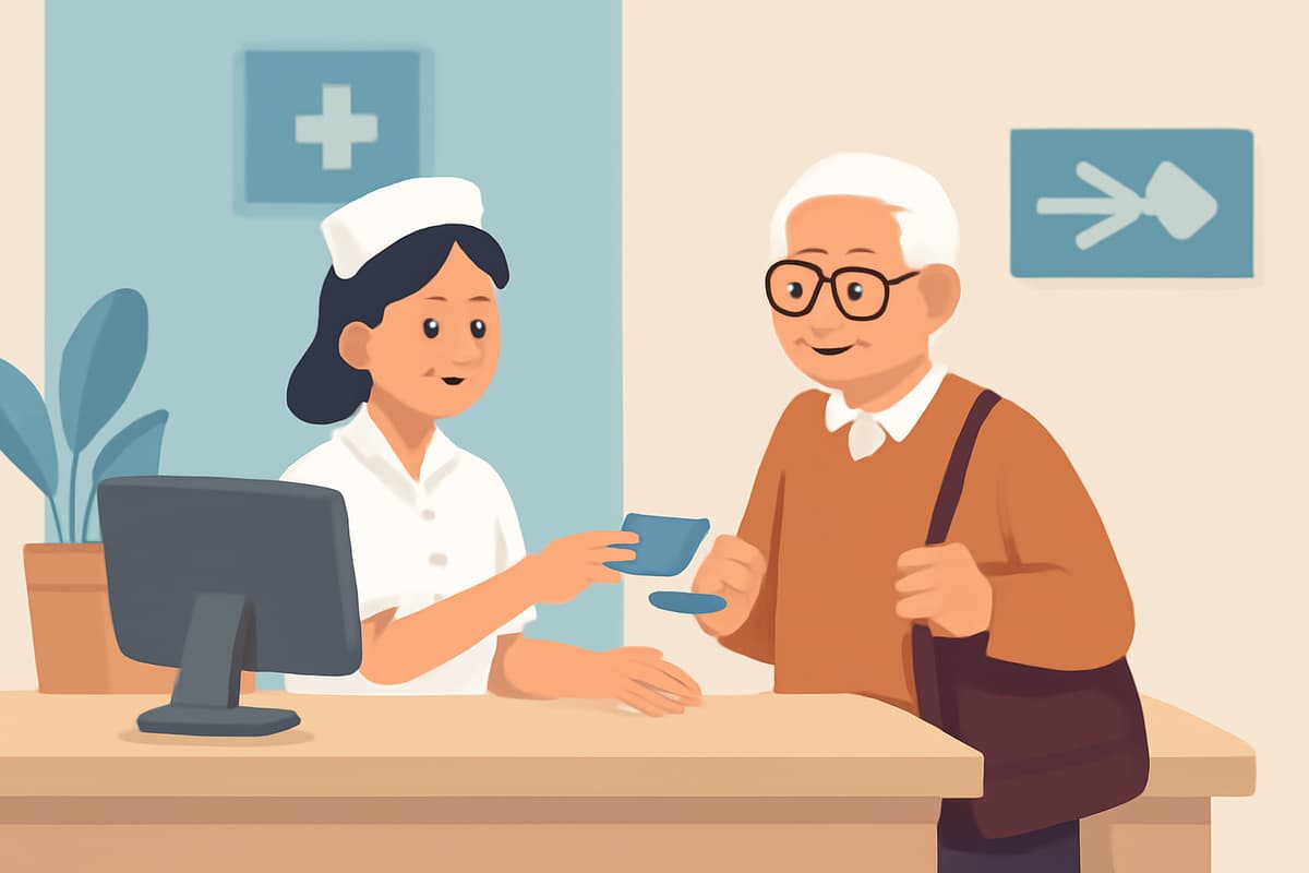 Registering at the Hospital Reception
