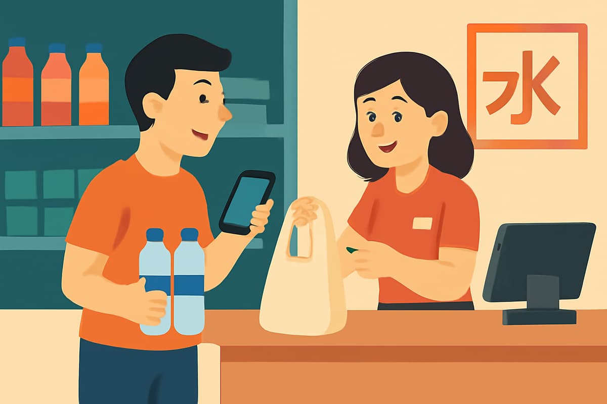 Buying Water at the Convenience Store