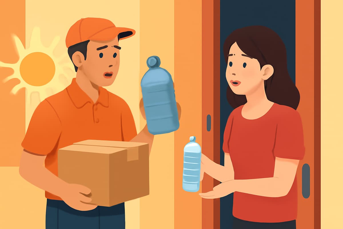 A Hot Afternoon Delivery