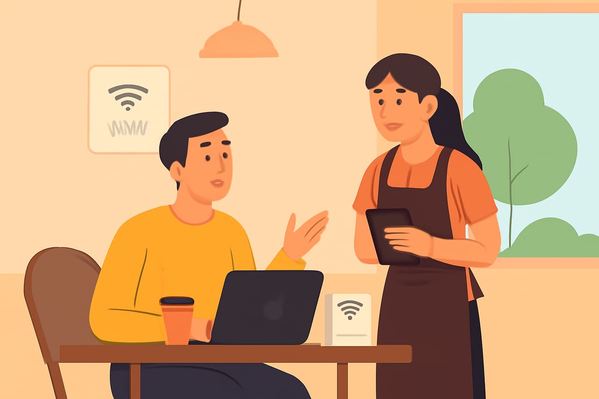 Working from the Cafe